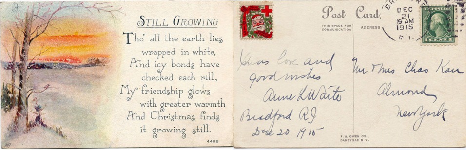 Postcard from Anne L Waite